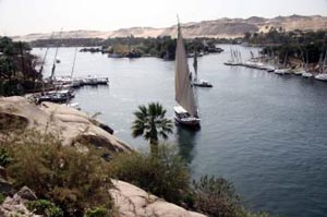 Nile River in Aswan