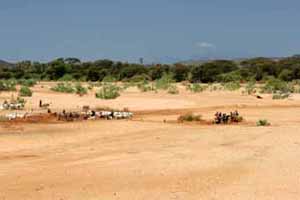 Dried riverbed