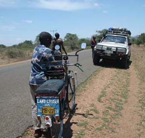 A Toyota Land Cruiser Taxi